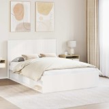 vidaXL Tăblie cap Alb Lemn prelucrat 889595