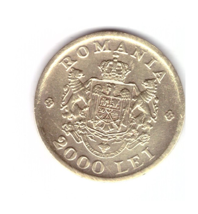 Moneda 2000 lei 1946, stare buna, curata