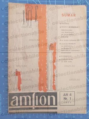Revista Amfion 1971 Nr. 1 - Politehnică Construcții - Mihai P&amp;icirc;nzaru PIM foto