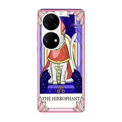 Husa compatibila cu Huawei Nova Y70 model The Hierophant cat, Silicon, TPU, Viceversa foto