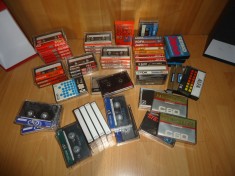 Casete audio AGFA, BASF, Fuji, Philips, Seiko, Sony, TDK, Alfa, Star.