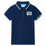 Tricou polo pentru copii, bleumarin, 140 GartenMobel Dekor, vidaXL