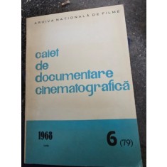 Caiet de documentare cinematografica Nr. 6 / 1968