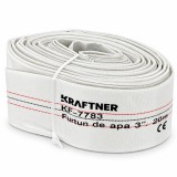 Furtun de apa 3", 20 m, pentru motopompe si pompe de apa, KRAFTNER KF-7783