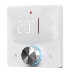 Termostat Inteligent de ambient, Centrala cu Rotita, Alb