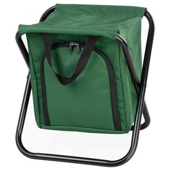 Scaun pliabil, gradina, camping, pescuit, cu geanta termoizolanta, verde, max 150 kg, 32x27x34 cm, Strend Pro GartenVIP DiyLine