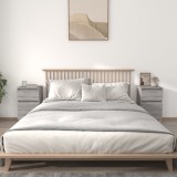 vidaXL Noptiere, 2 buc., gri sonoma, 40x35x70 cm
