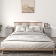 vidaXL Noptiere, 2 buc., gri sonoma, 40x35x70 cm 819705