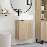 vidaXL Dulap de Baie Stejar Sonoma 45,5 x 22,5 x 84 cm Lemn prelucrat 889427