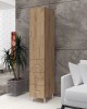 Soldat 35 1U 3S, 35x35x180 cm, stejar k003