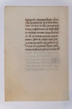 Cumpara ieftin Manuscris original - Foaie dintr-o Carte de Ore (Le Livre d&#039;heure) - cca. 1450