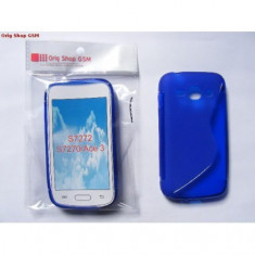 Husa Silicon S-Line Sam Galaxy Ace 3 S7270 Albastru