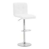Cumpara ieftin Scaun de bar Remina Alb - Negru 44x44x112 cm
