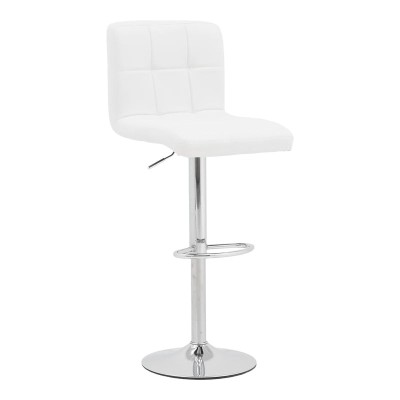 Scaun de bar Remina Alb - Negru 44x44x112 cm foto