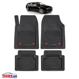 Covorase Auto TeamCar&reg; Tip Tavita Compatibile Alfa Romeo 159 Generatia I (2005&ndash;2011) Negru Material Rezistent, Cauciuc