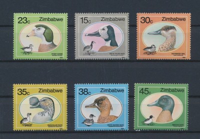 ZIMBABWE 1988--pasari-RATE-Serie completa de 6 timbre nestampilate foto