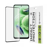 Folie de protectie Ecran Techsuit pentru Xiaomi Redmi Note 12 4G / Poco X5 / Note 12, Sticla Securizata, Full Glue, 111D, Neagra