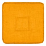 Perna Scaun, Model Fără Fermoar, Spumă, Culoare Galben Muștar, Dimensiuni 39x39x3 cm, Oem