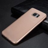 Husa Silicon Samsung Galaxy S7 Edge MyStyle Gold - Protectie Subtire, Flexibila si Eleganta