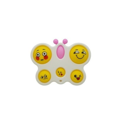Jucarie antistres flippy - fidget toy, simple dimple, fluture, alb foto