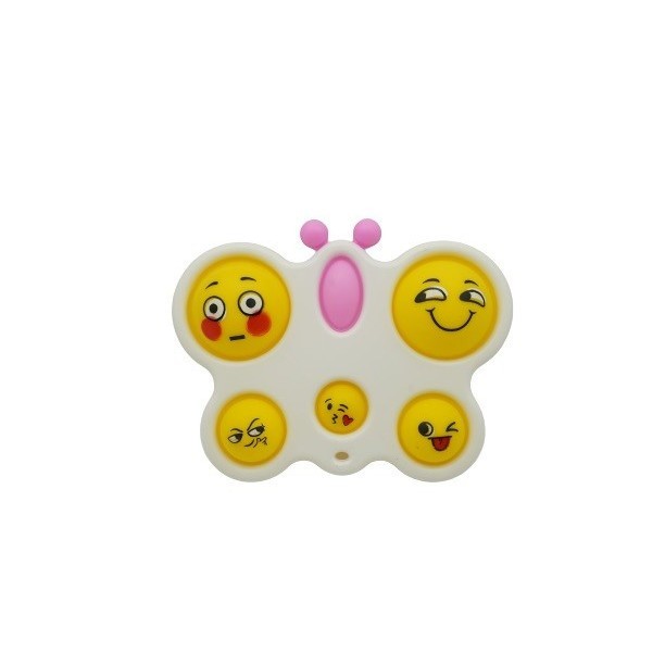 Jucarie antistres flippy - fidget toy, simple dimple, fluture, alb