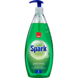 SANO Spark Detergent Lichid pentru Vase, 1 L, Castravete si Lamaie, Detergent Vase cu Pompita, Detergent Castravete Crud si Lamaie, Detergenti Lichizi