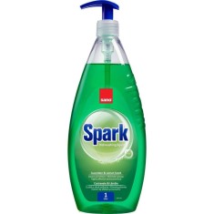 SANO Spark Detergent Lichid pentru Vase, 1 L, Castravete si Lamaie, Detergent Vase cu Pompita, Detergent Castravete Crud si Lamaie, Detergenti Lichizi foto