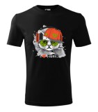Tricou Personalizat I Love Music cu Pisica si Casti - Design Modern si Jucaus