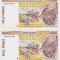 Bancnota Statele Africii de Vest 1.000 Franci 1994 - P211Be UNC ( 2 consecutive)