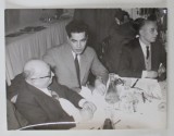 JACQUES DUCLOS DISCUTANDS LA MASA , CONGRESUL AL VIII - LEA AL P.C.I. , ROMA , FOTOGRAFIE DE PRESA , 1956