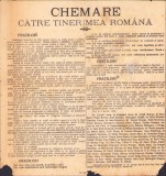 HST 351S Afiș Chemare către tinerimea rom&acirc;nă 1926 Cluj