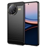 Husa Xiaomi Poco F7 Ultra Techsuit Carbon Silicone, negru