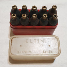 ELTIM Romania Set complet capsule metalice pentru umplut sifon, anul 1974