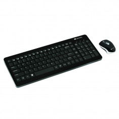 Set tastatura wireless si mouse Canyon, Negru foto