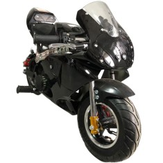 Mini motocicleta copii MiniRocket PS88 50cc negru