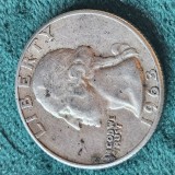 Statele Unite 1/4 dolar 1963 , argint 6,11 grame