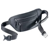 Borseta Neopren Deuter Neo Belt I Black, Usoara, Curea Ajustabila, Buzunar Chei, Iesire Casti, 11x27x2 cm