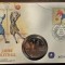 GERMANIA FDC SI MONEDA NIUE - 5 DOLLARS 1991 - 100 ANI BASCHET, STARE UNC