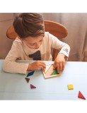 Puzzle indemanare din lemn pentru copii
