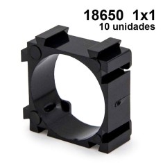 Set suport constructie baterie 18650 1x1 - 10 buc