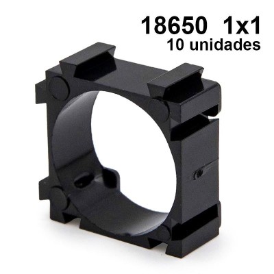 Set suport constructie baterie 18650 1x1 - 10 buc foto