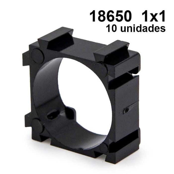 Set suport constructie baterie 18650 1x1 - 10 buc