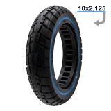 Anvelopă solidă ultra-ușoară off-road, 10x2.125-6.1/B34, negru cu linie albastră | Motorevolution