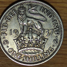 Anglia Marea Britanie -moneda colectie argint - 1 shilling 1937 - exceptionala !