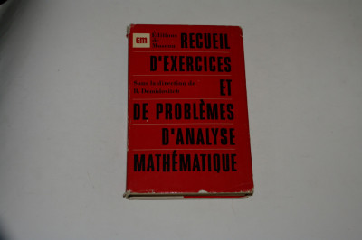 Recueil d&amp;#039;exercices et de problemes d;analyse mathematique - Demidovitch foto
