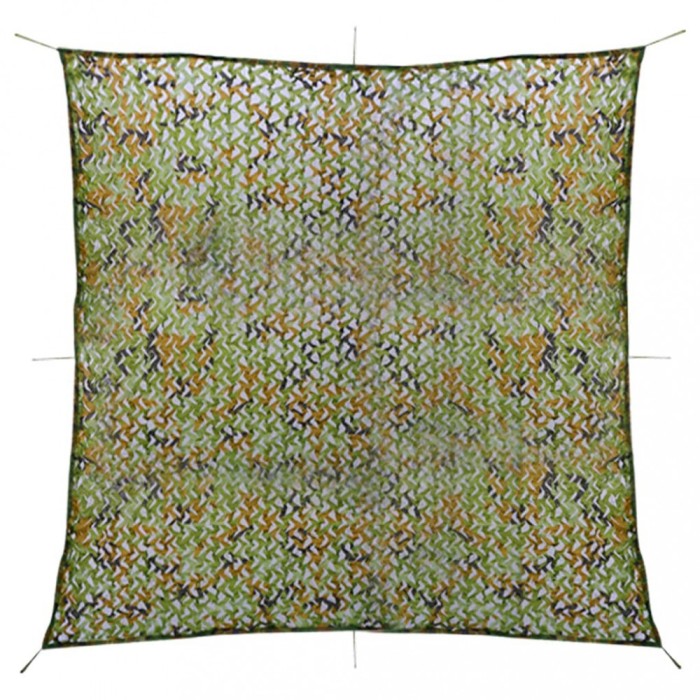 vidaXL Plasă de camuflaj cu geantă de depozitare, verde, 5x5 m