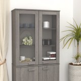 vidaXL Rafturi superioare dulap, gri deschis, 85x35x100 cm, lemn pin