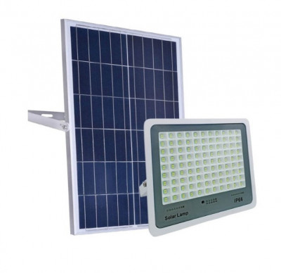 Proiector Solar 300w IP 66 cu panou solar foto