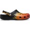 Saboti Crocs Classic Flames Clog Negru - Black/Multi