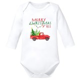 Body bumbac alb Crăciun Merry Christmas copil marimea 86
